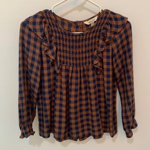 Matilda Jane girls plaid shirt size 10